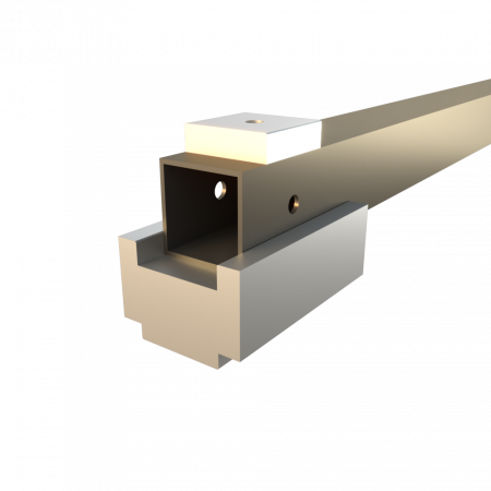 Spannbacke Vierkantprofilprofil 40x40mm unten